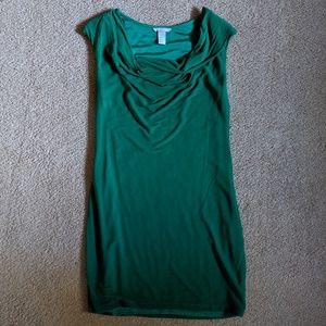 H&M Cowl Neck Green Dress